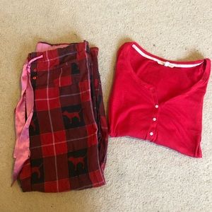 Red matching pajama set - Victoria’s Secret